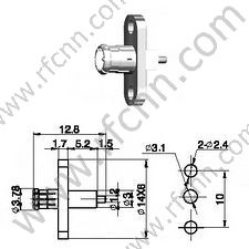 MCX Maschio per connettore RF micro-strip